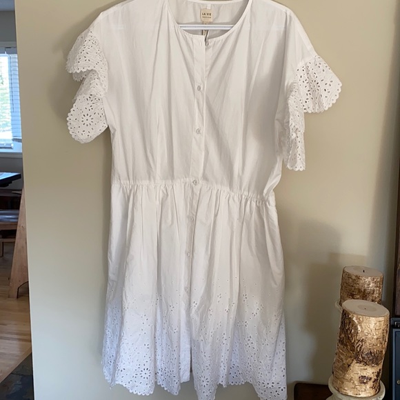Rebecca taylor eyelet mini dress. - Picture 1 of 1